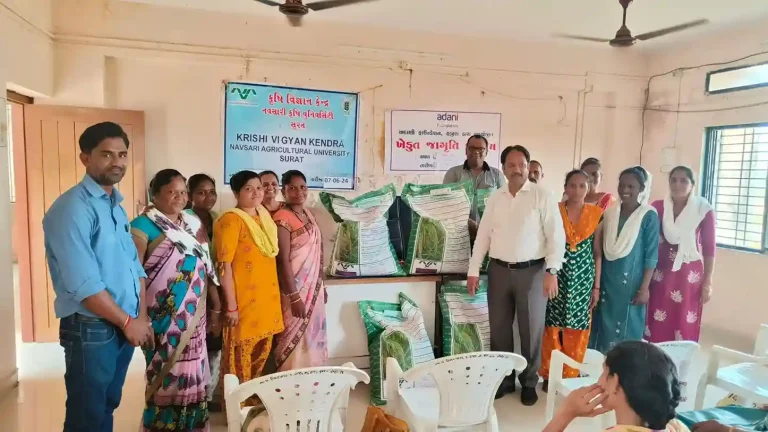 Adani Foundation and KVK Surat conduct organic farming training for tribal farmers of Umarpada Adani Foundation and KVK Surat conduct organic farming training for tribal farmers of Umarpada