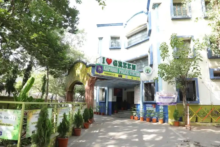 An eco-friendly police station in Surat city's Kapodra area that makes you want to sit for hours