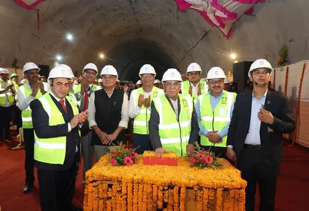   Arun-3 Hydro Electric Project : Nepal PM triggers last blast of head race tunnel of Arun-3 Hydro Electric Project