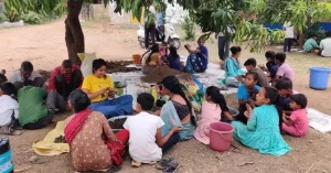 Campaign to sustain biodiversity against global warming by villagers of Parvat Village of Mandvi taluka of surat