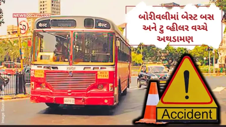 Collision between BEST bus and two wheeler in Borivali, five-year-old child dies on the spot; Action was taken against the driver.