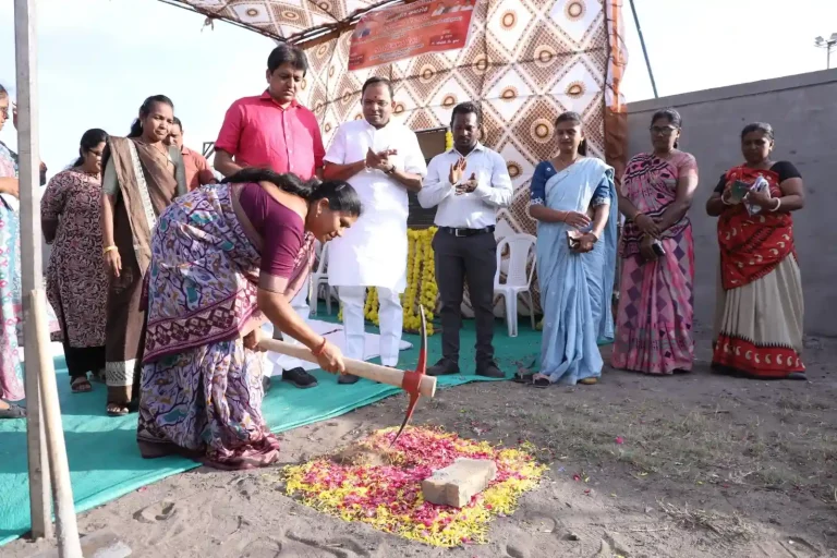 Gujarat Forest & Environment Minister Mukesh Patel inaugurating desalination RO plants to be realized at Suvali village of Hazira village of Choryasi taluka.