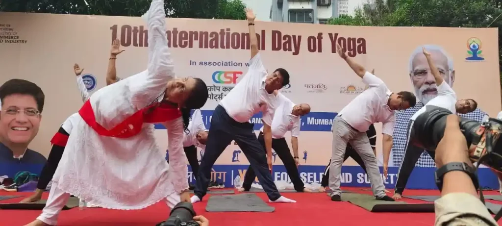 International Day of Yoga 2024 Yoga inspires the world to walk on path of peace Piyush Goyal
