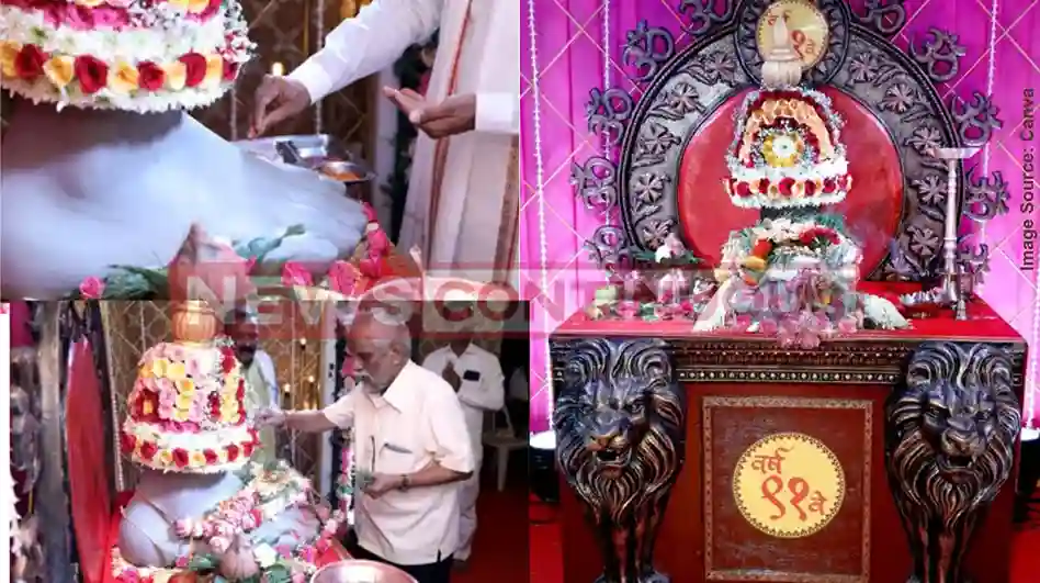 Lalbaugcha Raja 2024 Ganeshotsav Mandal Performs Padya Pujan Sohala in Mumbai, To Celebrate 91 Years; See Photos
