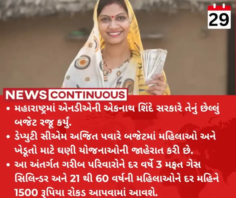 Maharashtra Budget 2024 government announced a monthly allowance of 1500 rupees for women in Maharashtra