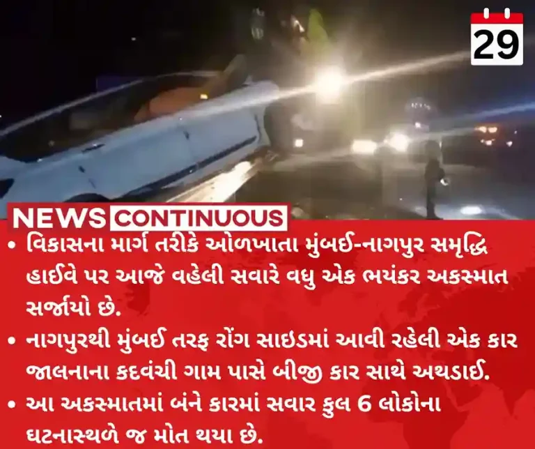 Maharashtra Samruddhi Mahamarg Car Enters Mumbai-Nagpur Expressway From Wrong Side, 6 Dead