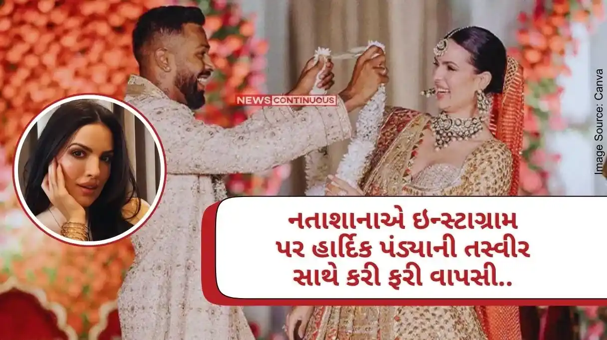 Natasa Stankovic Hardik Pandya Amid divorce news, Natasha returns to Instagram with a picture of Hardik Pandya.