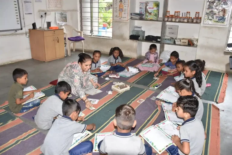 New Pardi 'Smart' Primary School in Kamrej Taluka, building a bright future for students along with learning and maths