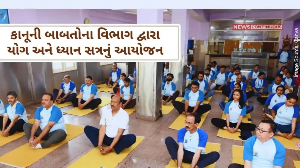 Organized Yoga and Meditation session on the occasion of 10th International Yoga Day by Legal Affairs Department
