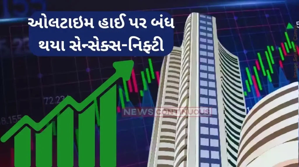 Share Market Record Sensex, Nifty end at record closing highs; pvt banks, Infy lead