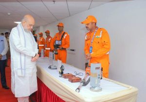 Union Home Minister Amit Shah hailed the successful return of NDRF's second mountaineering expedition 'Vijay' in New Delhi.