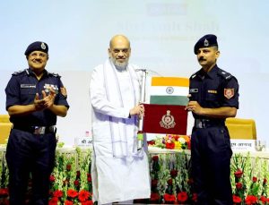 Union Home Minister Amit Shah hailed the successful return of NDRF's second mountaineering expedition 'Vijay' in New Delhi.