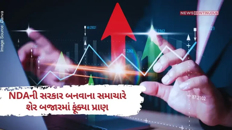 With the news of NDA becoming the government, the stock market rose again, Sensex crossed 75 thousand..