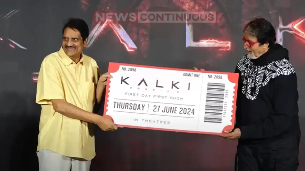 amitabh bachchan touches kalki 2898 ad producer feet and buy first ticket