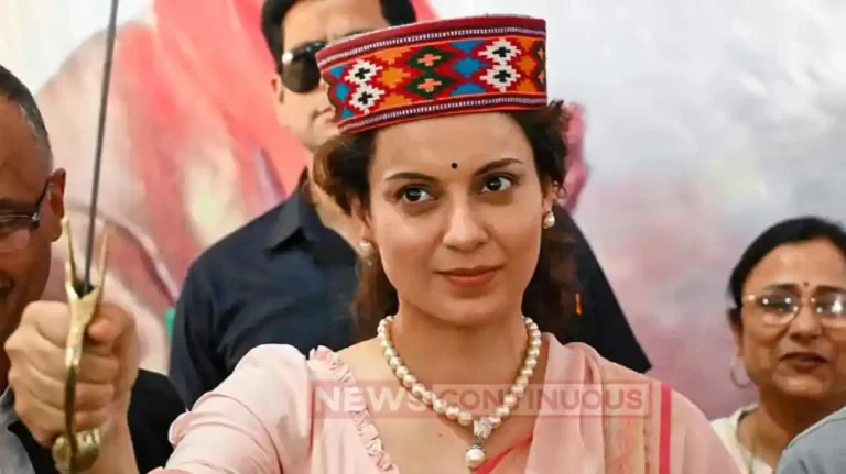 kangana ranaut receives winner certificate for her victory in lok sabha election