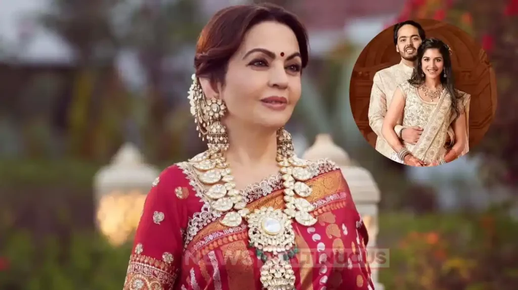 nita ambani bought lakh buti saree worth 1 lac 80 thousand made with real gold and silver wire