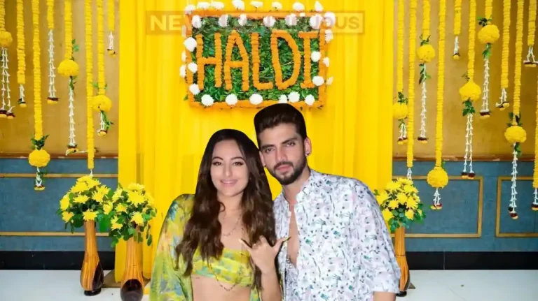 sonakshi sinha zaheer iqbal haldi ceremony 20 june
