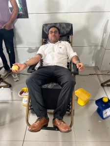 4th Blood Donation Camp organized by SMIMER Hospital, Kiran Hospital and Ram Impex & Group 403 units of blood collected 