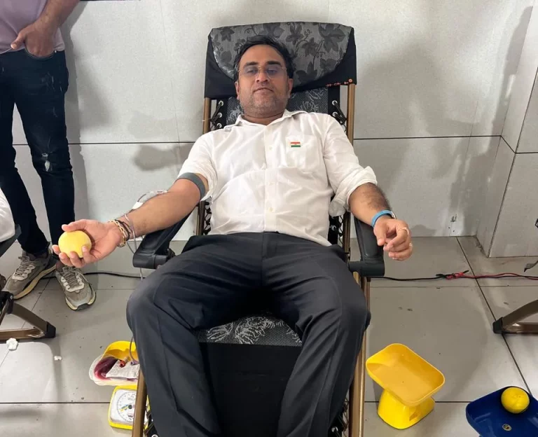 4th Blood Donation Camp organized by SMIMER Hospital, Kiran Hospital and Ram Impex & Group 403 units of blood collected