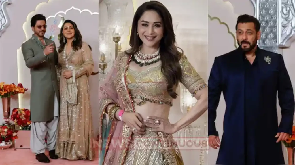 Anant and Radhika wedding salman khan shahrukh khan and madhuri dixit dance video goes viral