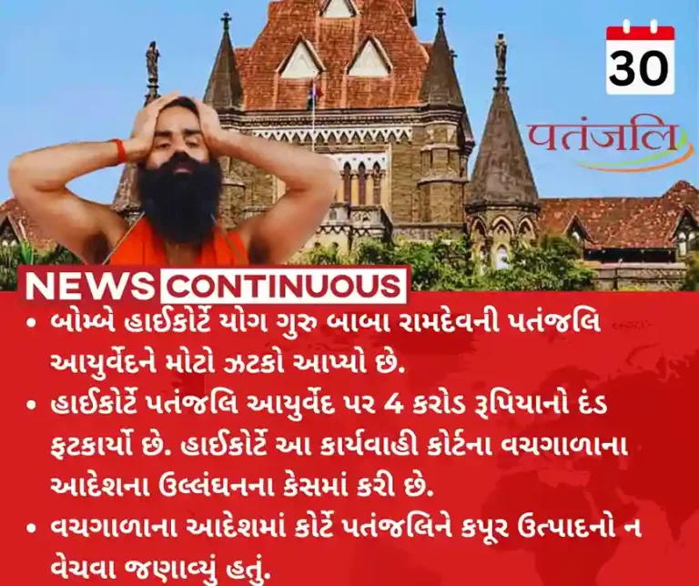 Baba Ramdev Patanjali Bombay High Court Fines Patanjali Rs 4 Crore for Trademark Infringement