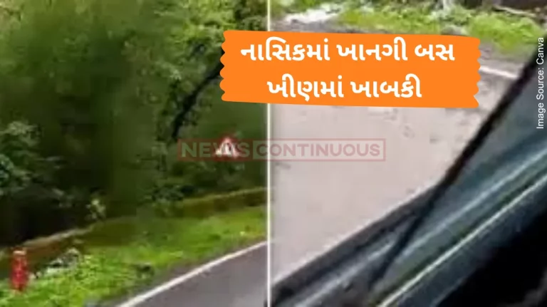 Bus Accident Nashik Bus Accident Caught on Camera, Vehicle Carrying Passengers From Gujarat Falls Into Valley
