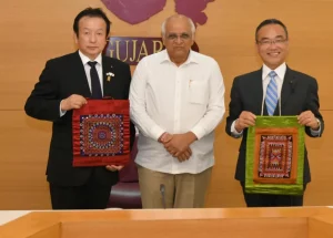 Delegation of Japan's Shizuoka Prefecture on courtesy visit of Gujarat Chief Minister Mr. Bhupendra Patel