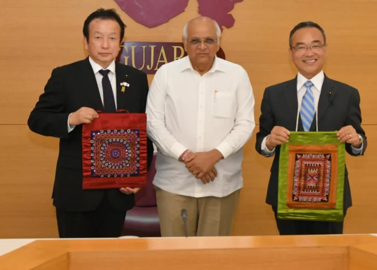 Delegation of Japan's Shizuoka Prefecture on courtesy visit of Gujarat Chief Minister Mr. Bhupendra Patel