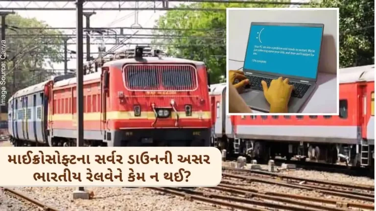 Due to Microsoft server down the entire system of the world was disrupted, but Indian Railways was not affected..Know what is the reason..
