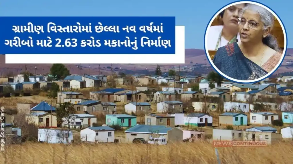 Economic Survey 2023-2024 Construction of 2.63 crore houses for the poor in Rural Areas in the last nine years