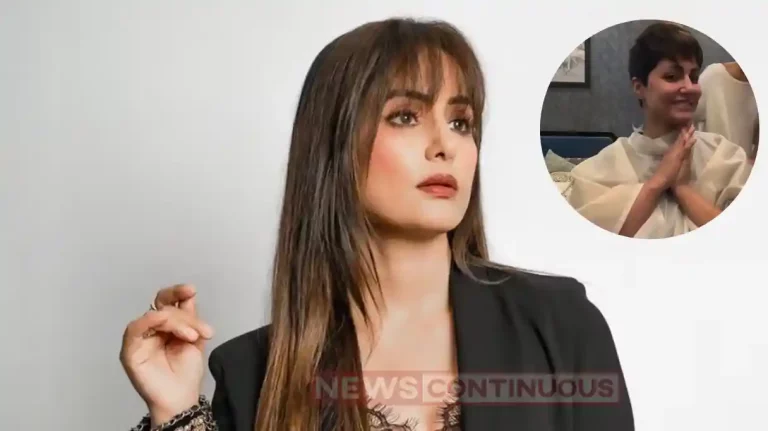 Hina khan cut off all her hair after chemotherapy video goes viral Hina khan cut off all her hair after chemotherapy video goes viral