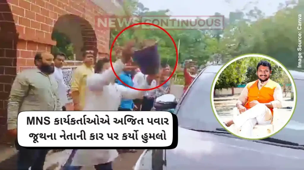 Maharashtra MNS Activist Attack On NCP Ajit Pawar MLA Amol Mitkari.