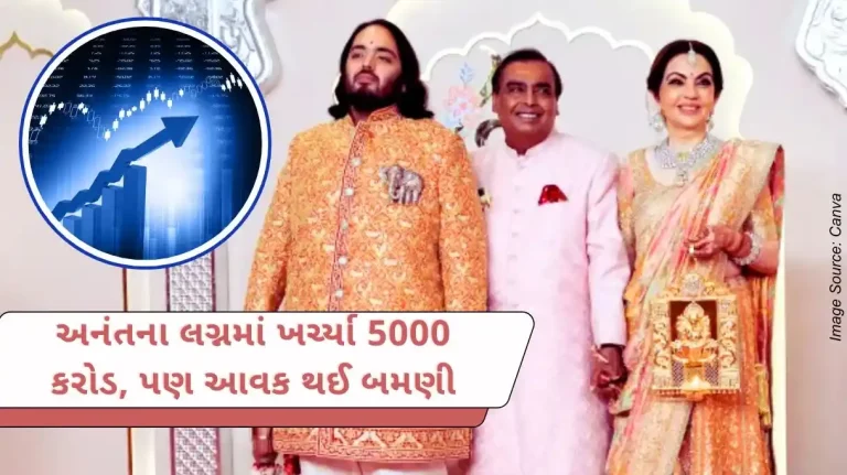 Mukesh Ambani Mukesh Ambani spent crores on Anant Ambani's wedding, got income of 10,000 crore rupees, this stock got a huge jump.