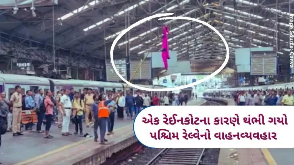Mumbai A raincoat halted Western Railway traffic; What really happened at Churchgate station.. Watch the video..