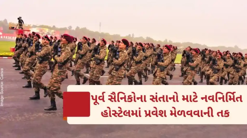 Opportunity for Martyrs,and Children of Ex-Servicemen to get admission in newly constructed hostel at Gaurav Senani Bhawan, Sarthana Surat