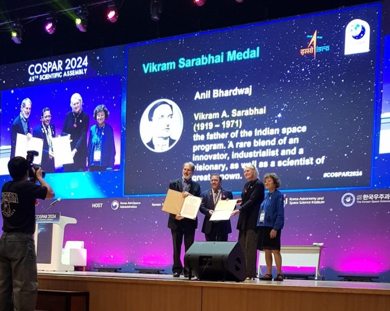 PRL Director Prof. Anil Bharadwaj awarded COSPAR Vikram Sarabhai Medal 2024