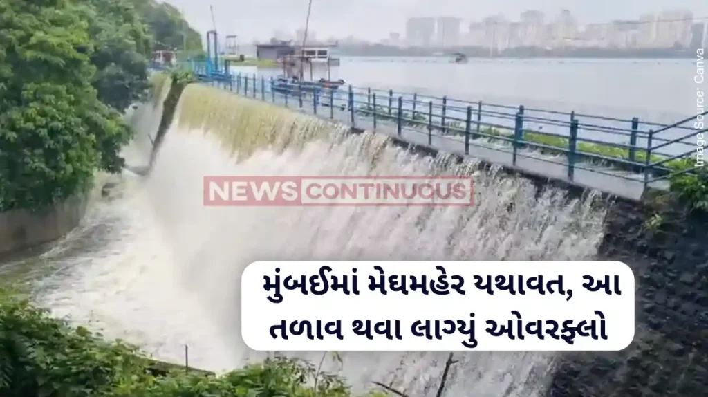 Powai Lake Overflow After heavy rains in Mumbai, Powai lake started to overflow