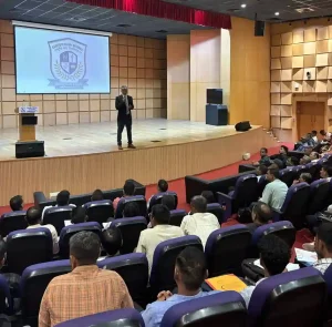 Rashtriya Raksha University's School of Private, SPICSM organized a job fair for ex-CAPF personnel in association with Security Association of Gujarat (SAG).