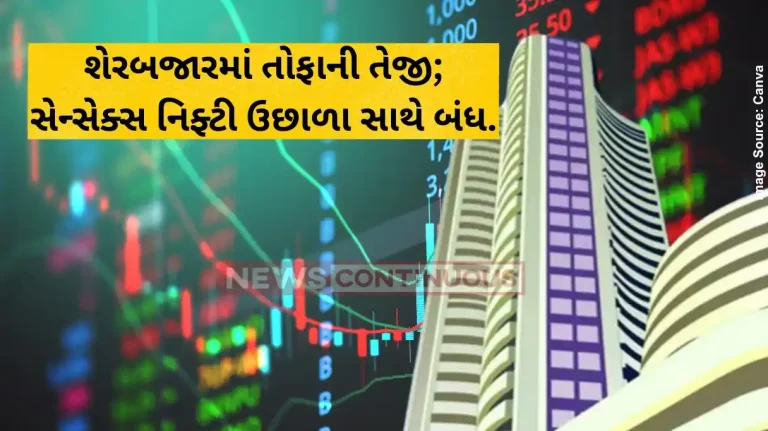 Share Market High Sensex rises over 1,300 pts, Nifty above 24,800