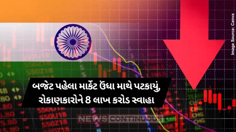 Share Market crash Rs 8 lakh cr gone as Sensex, Nifty fall from record highs