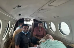 State Government Air Ambulance to shift patients from Gujarat state to other state hospitals is a blessing