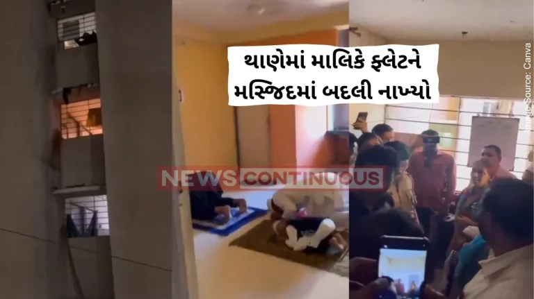 Thane A residential apartment has been converted into a Mosque by its flat owners.