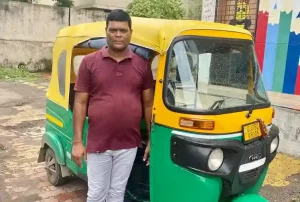 Three wheeler rickshaw loan scheme became a blessing for rickshaw puller Bhupendrabhai Surti of Vanz Gam of Choryasi taluka of Surat district.