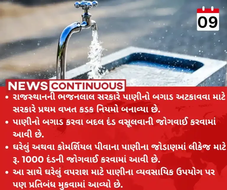 Water waste Rs 1000 Fine, Disconnections, Rajasthan Govt Gets Tough To Tackle Water Shortage