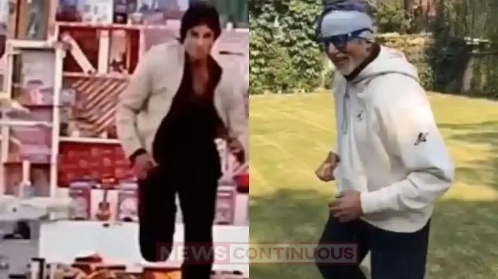 amitabh bachchan share his signature run style video