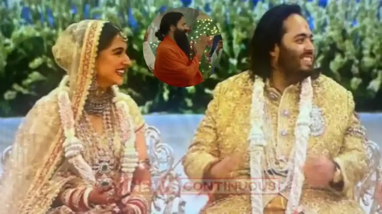 anant ambani dances with baba ramdev in barat