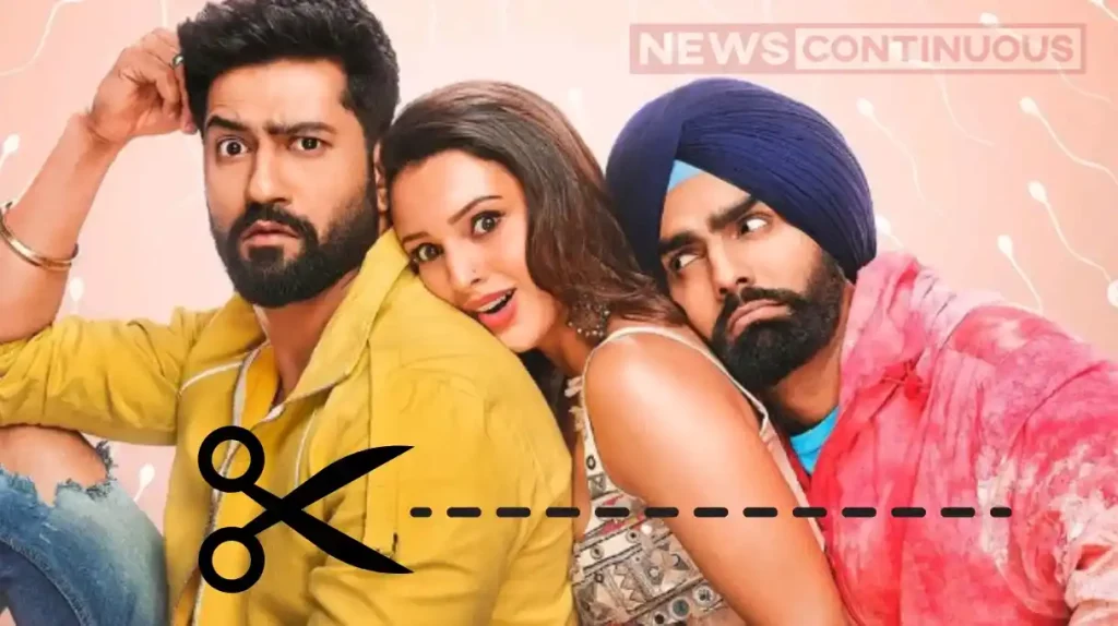 bad newz movie vicky kaushal tripti dimri kissing scenes modified before release