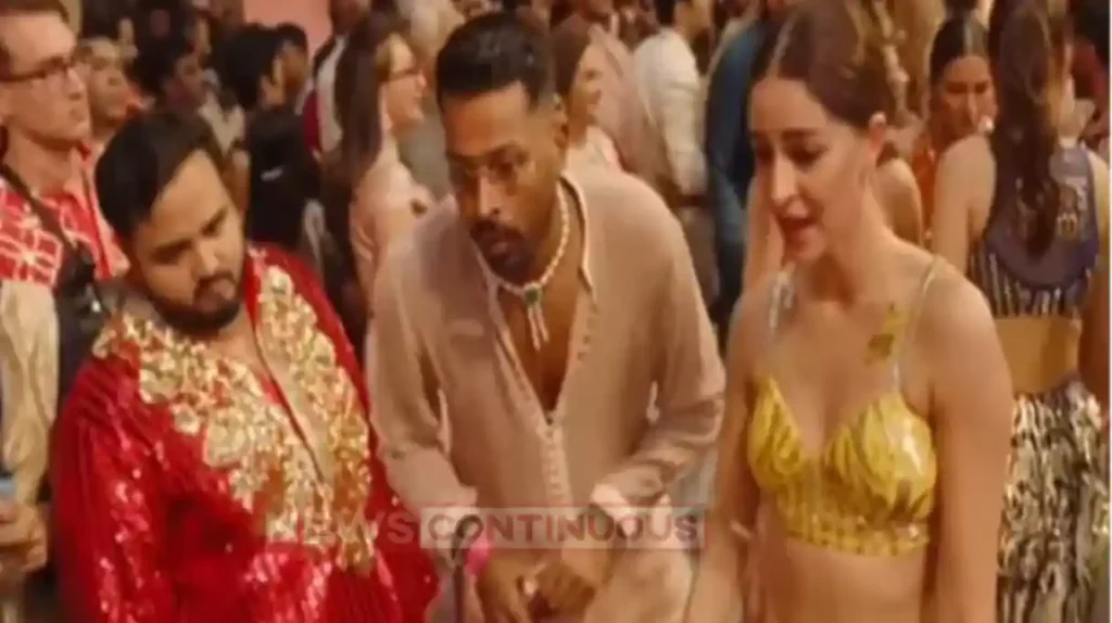 hardik pandya and ananya panday came close at anant radhika wedding