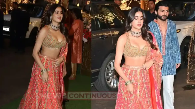 janhvi kapoor attend anant and radhika mameru ritual with rumour boyfriend shikhar pahariya