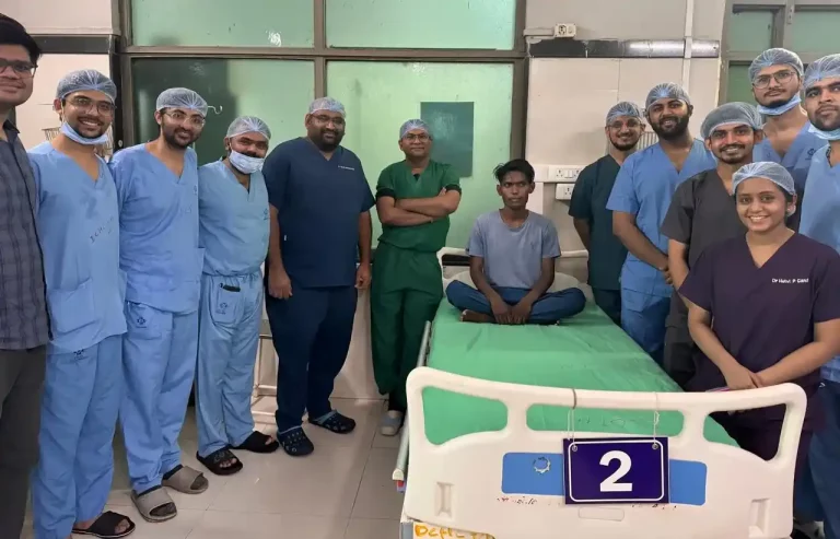 mill worker stomach swells due to caffeinated substances SMIMER doctors successfully perform surgery to relieve pain